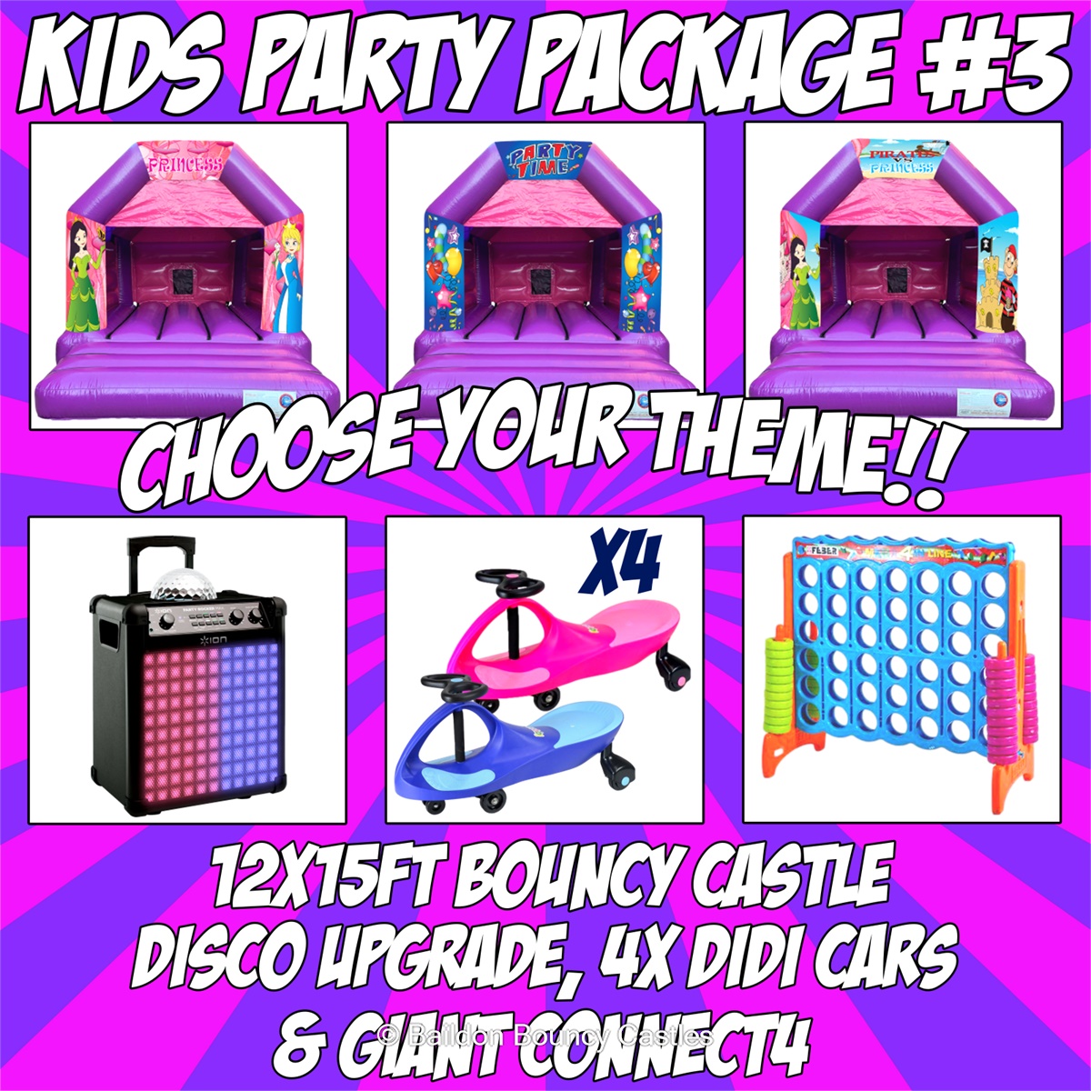 Birthday Party Packages Inflatables & Event Hire in Bradford, Baildon
